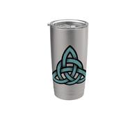 Triquetra le symbole celtique de la trinité et de la connexion Gobelet isotherme en acier inoxydable double paroi