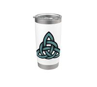 Triquetra le symbole celtique de la trinité et de la connexion Gobelet isotherme en acier inoxydable double paroi