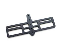 TriRig Plaque d'adaptation universelle BTA T6 en aluminium robuste et léger pour barres aérodynamiques à double support (vérifier le schéma d'espacement) Support d'hydratation rigide pour vélos de