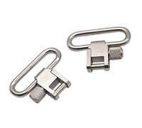 Trirock 2-Pack Silver 3,2 cm Rapide Amovible Heavy Duty Sling pivotant pour Fusil Sling Quick Release Pistolet émerillons