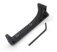 Trirock Black Tactical Aluminum Link Curved Angled Hand Stop Fits KeyMod handguard Rail System
