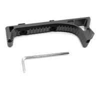 Trirock Black Tactical Aluminum Link Curved Angled Hand Stop Fits M-Lok Handguard Rail System