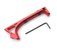 Trirock Red Tactical Aluminum Link Curved Angled Hand Stop Fits KeyMod handguard Rail System