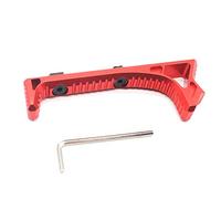 TRIROCK Red Tactical Aluminum Link Curved Angled Hand Stop Fits M-Lok handguard Rail System
