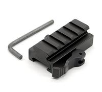 Trirock tactique QD amovible 20 mm Rail Picatinny Demi pouce support Riser Bloc de 5 emplacements QR discret