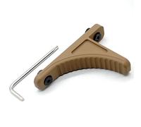 Trirock Tan/FDE Forward Handstop Front Gripstop Barricade Rest Compatible with keymod handguard Rail mounting System