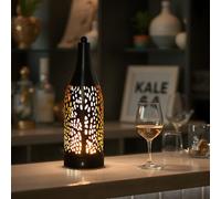 TRIROCKS Lampe de Table Portative Extérieure Sans Fil Rechargeable 3500mAh, Lumières LED à Piles, Luminère de Nuit Extérieure Dimmable en 3 Étapes