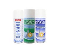Tris Rampes déodorants et désodorisants pour tissus « grands classiques » : IGIENSOFT, deortex, deohygiétex de 400 ml