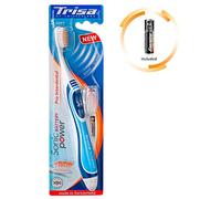 TRISA 678376 Sonicpower Battery Pro Brosse à Dents Interdentaire, Noir/Bleu, Couleur Assortie