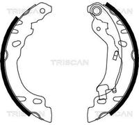 TRISCAN Jeu de mâchoires de frein arrière 8100 15022