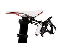 TriSeven Support de Cage de Selle de Triathlon de vélo 30 pour des Bouteilles d'eau, pour 2 Cartouches co2, pour Le Sac de Recyclage