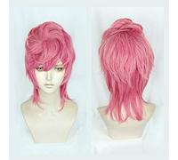 Trish Una Cosplay perruque rose Anime JOJO aventure Bizarre vent d'or Cosplay perruque Trish Una cheveux Halloween Costume perruques + casquette + piste