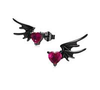 TRISHULA Boucles d'oreilles en forme de tête de mort et boucles d'oreilles en argent sterling 925 - Poupée vaudou gothique pour Halloween - Cadeaux et cadeaux d'anniversaire pour femmes et filles