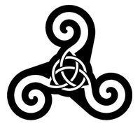 Triskel Triquetra - 20cm - Autocollant/Sticker / Cat. Stickers - Lettres adhesives