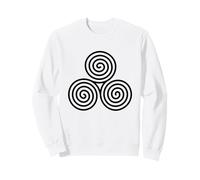 Triskèle Trinität Spirituell Symbole Erde Sonne Mond Natur Sweatshirt