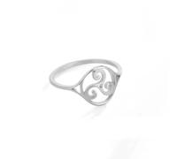 Triskele Triskelion Bague En Acier Inoxydable Triple Spirale Amulette Doigt Anneaux Bijoux Vintage Cadeau D’anniversaire Pour Femmes