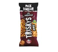 Triskys Saveur BBQ : Anneaux de Maïs Ultra-Croustillants Lot de 6 Sachets de 115g (Total 690g) - Un Goût Fumé Irrésistible et Unique