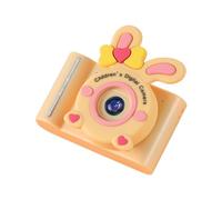 Trisoye A16S HD Double Objectif 4000 W Pixel Double Caméra Avant Arrière Carte Mémoire Batterie au Lithium Caméra pour Enfants, Jaune