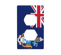 Tristan Da Cunha Plaque murale décorative pour interrupteur de cuisine ou salle de bain 7 x 11,4 cm