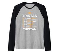Tristan personnalisé Humour Définition Prénom Tristan Manche Raglan