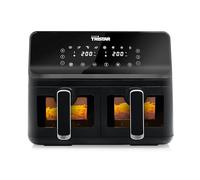 Tristar airfryer numérique FR-9040-2x4 L - 2 kg de frites - 8 programmes ou réglages manuels - Double panier avec hublots