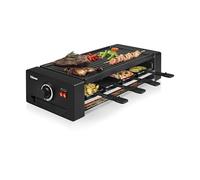 TRISTAR appareil à raclette RA-2736 - Raclette, pizzas et gril - 8 personnes - 1 300 W - Accessoires inclus