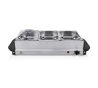 Tristar Chauffe-plat buffet BP-6283 – Acier inoxydable, 4,2 L, 200 W, maintien au chaud
