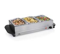 Tristar Chauffe-plat buffet BP-6283 – Acier inoxydable, 4,2 L, 200 W, maintien au chaud