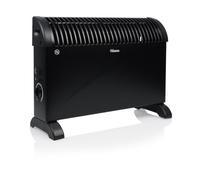 Tristar Convecteur Électrique, 2000 W, 3 Niveaux de Puissance, Mode Turbo | Thermostat réglable, Poignée intégrée, Protection contre la surchauffe, Métal noir, KA-5102