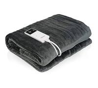 AudioSonic Couverture chauffante BW-4780 160 x 130 cm 80 W Polaire lavable en machine Anthracite