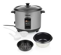 Tristar Cuiseur à Riz, 1,5 L de Capacité, Corps en Acier Inoxydable, Panier Vapeur, Arrêt Automatique, Fonction Maintien au Chaud, 500 W, RK-6145