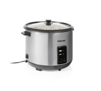 Tristar Cuiseur à Riz, Capacité 2,8 L, Système de Chauffe 1000 W, Corps en Acier Inoxydable, Cuve Antiadhésive, Panier Vapeur, RK-6158