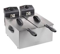 Tristar FR-6937 Double friteuse zone froide 6 l 2x 1800 W argent (mat)