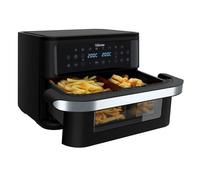 Tristar Friteuse Sans Huile Dualzone Flex, 10 L, 2800 W, 8 Programmes, Écran Digital, Cuisson Sans Huile, Arrêt Automatique, Revêtement Antiadhésif, Pièces Lavables, FR-9432