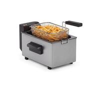 Tristar Friteuse, 3 L, 2000 W, Zone Froide, Acier Inoxydable | Cuve amovible en émail, Thermostat 130-190 °C, Pièces compatibles lave-vaisselle, Poignée pliable, FR-9326