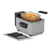 Tristar Friteuse, 3 L, 2000 W, Zone Froide, pour Repas en Famille | Cuve intérieure émaillée, Couvercle avec fenêtre de visualisation, Thermostat réglable à 190 °C, Range-cordon, FR-9327
