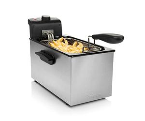 Tristar Friteuse, Capacité de 3L, 2000W, Thermostat Réglable (130-190°C), Protection Contre la Surchauffe, Pièces Lavables au Lave-vaisselle, Facile à Nettoyer, FR-6946