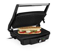 Grill électrique Tristar - 1500W - Plaque de cuisson 27,8x17cm - Thermostat réglable - Revêtement anti-adhésif