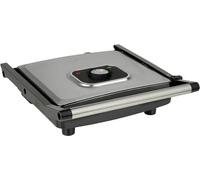 Tristar GR-2858 électrique Grill à contact revêtement anti-adhésif, voyant lumineux noir, argent