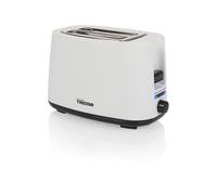 Tristar Grille-pain, 2 fentes, 7 niveaux de brunissage, support pour petits pains, fonctions de décongélation, levage, centrage et interruption, blanc, BR-1055