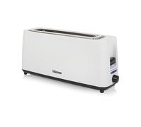Tristar Grille-Pain Monofente, 7 niveaux de brunissage, fonction de réchauffage, fonction de décongélation, fonction de levage, fonction de centrage, fonction d'interruption, blanc, BR-1056