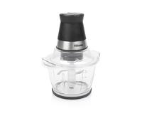 Tristar Hachoir électrique, 1 L, 4 Lames, 400 W, Bol en Verre | 2 vitesses, Pièces compatibles lave-vaisselle, Pieds antidérapants, Couvercle transparent, BL-4024