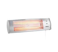 Tristar KA-5086 Chauffage rayonnant, IP24, montage mural, 1200 W, 2 réglages de chaleur, angle réglable de 30 degrés, dimensions 13 x 55 x 16 cm, convient pour chauffer 15 m²
