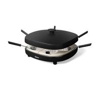 Tristar Four à Pizza, 6 Personnes, 32x32 cm, 1200W, Contrôle Automatique de Température, Revêtement Céramique Antiadhésif Sans PFAS, 6 Pelles et Coupe-Pâte, Facile à Nettoyer, PZ-9176