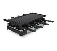 AudioSonic Raclette RA-2746 - 8 personnes, surface 42 x 23 cm, 1400 W, thermostat réglable, noir