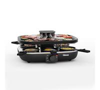 Tristar Raclette Clean Air, 1100 W, Pour 6 Personnes, Système de Filtration d’Air, Sans Odeurs, Antiadhésif, Sans PFAS, Facile à Nettoyer, RA-2760