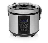 Tristar RK-6132 Cuiseur multifonction noir, acier inoxydable revêtement anti-adhésif, Écran LCD, avec verre doseur, fonction