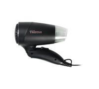 Tristar Sèche-cheveux de voyage - Poignée pliable - Taille compacte - Puissance forte de 1200 Watt - Noir - HD-2460