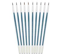 Tristar Série 202 Lot de 10 Pinceaux écoliers poils de poney naturels n°2 Vert