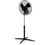 Tristar Ventilateur sur pied noir VE-5756-3 vitesses - Oscillant - Hauteur et tête réglables - 56,82 dB